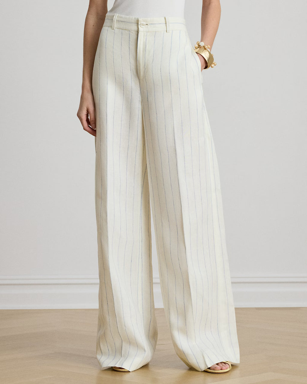 Linen Striped Pants