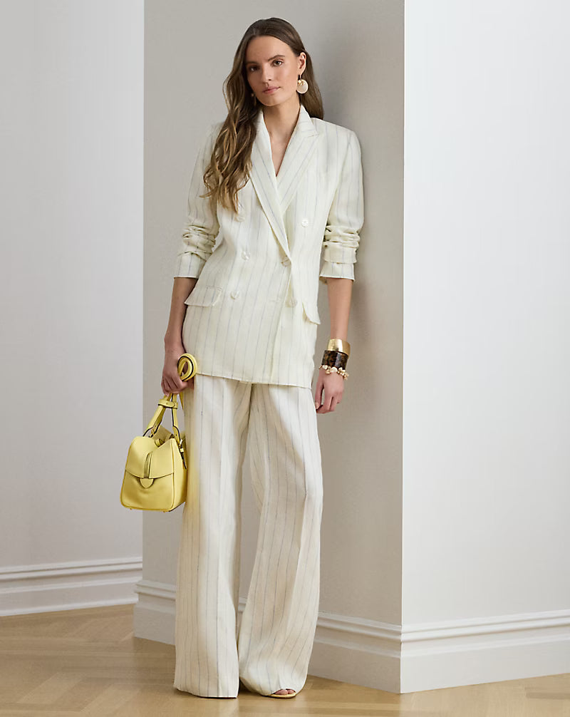 Linen Striped Pants