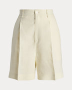 Pleated Linen Short