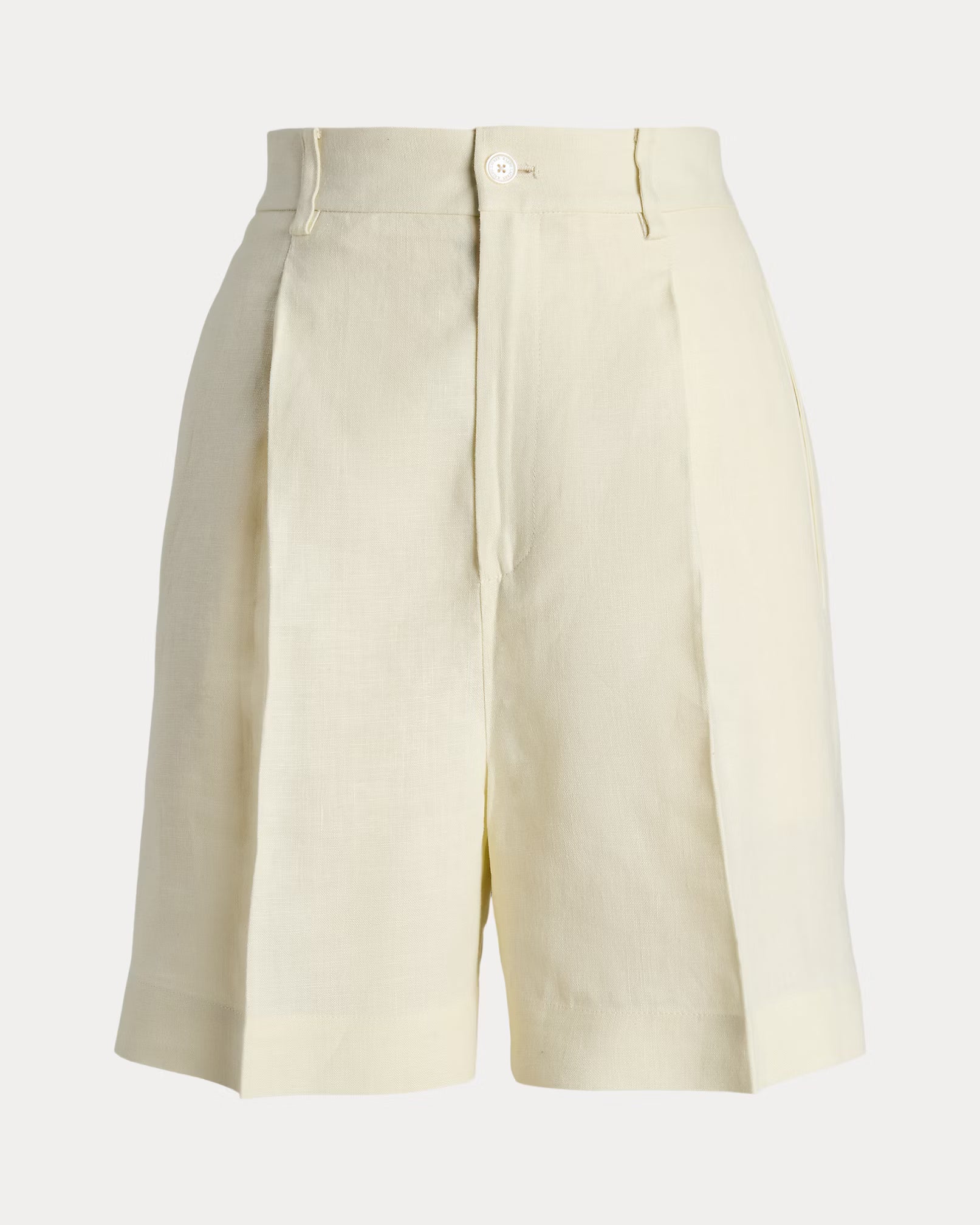 Pleated Linen Short